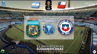 ARGENTINA vs CHILE  ELIMINATORIAS MUNDIAL 2026  EA Sports  PSD1EZ [upl. by Asemaj787]