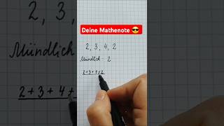 Easy Noten berechnen mathe mathematikfee mathenote zeugnisnote zwischennote [upl. by Havard353]