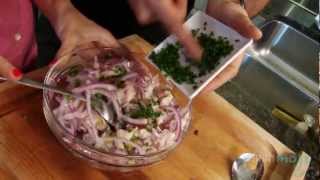 How to Make Ceviche Peruvian Seafood Dish [upl. by Ahsotal384]