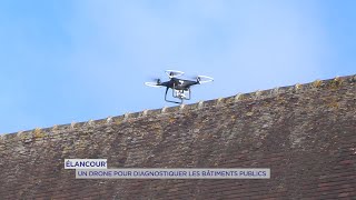 Yvelines  Élancourt  Un drone pour diagnostiquer les bâtiments publics [upl. by Aititel]