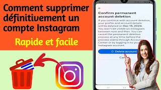 Comment supprimer définitivement un compte Instagram 2025  Supprimer un compte Instagram [upl. by Kafka748]