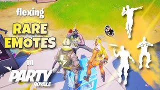 Emote Battles and Flexing Rare Emotes in Party Royale 2 [upl. by Rehpotsirhcnhoj223]