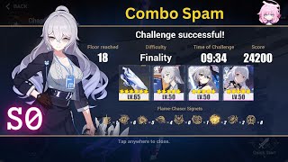 Honkai Impact 3 Elysian Realm 73  Silverwing NEX S0 Finality Combo Spam 2nd half [upl. by Maribelle]