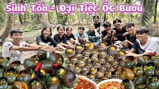 Thử Thách Sinh Tồn Chỉ Được Bắt Ốc Bươu  Có Thành Viên Mới trangandvinh [upl. by Sivie]