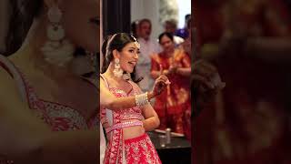 Bride Performs a Beautiful Dance at the Sangeet  Indian Wedding [upl. by Aeresed860]