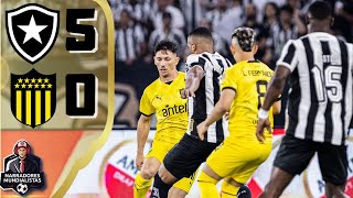 COPA LIBERTADORES 🥅 Botafogo 5  0 Peñarol  NARRADORES MUNDIALISTAS ⚽ [upl. by Kirchner]