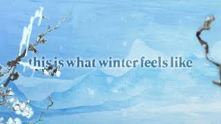 JVKE  this is what winter feels like official lyric video [upl. by Josie]