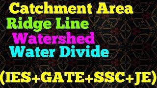 What is Catchment area and Ridge line in hindiby Civil Engineering [upl. by Pages]