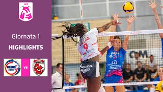 Pinerolo  Cuneo  Highlights  1 Giornata Campionato 2324  Lega Volley Femminile [upl. by Yhtomot]