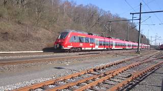 Twee DB regio Hamsters komen aan in Stolberg Rheinland Hbf [upl. by Ahsemo]