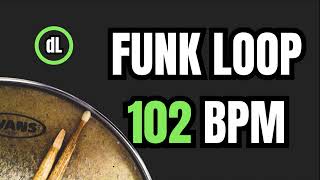 Funk Drum Groove Loop 102 BPM [upl. by Aihtenak496]