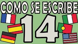 Como se Escribe el Número 14 [upl. by Ailerua118]