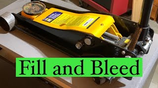 How to Fill and Bleed a Floor Jack [upl. by Zerline]