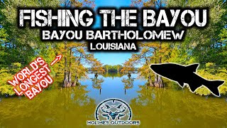 Fishing The WORLDS LONGEST BAYOU  Bayou Bartholomew Louisiana [upl. by Laniger952]