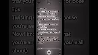 Backstabber Kesha requested lyrics lyric backstab shorts aesthetic keshav spotify capcut [upl. by Onaicilef]