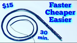 How to Make an Instant Bullwhip  The Simplest Paracord Whip Tutorial [upl. by Volny]