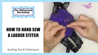 How to Sew a Stuffed Animal Back Together  Ladder Stitch [upl. by Nylrahs]