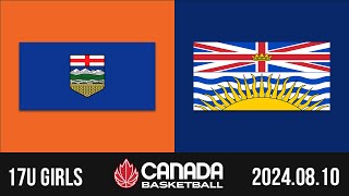 2024 Canada Basketball Nationals 🏀 17U GIRLS BRONZE Alberta v British Columbia Aug 10 2024 [upl. by Nillok972]