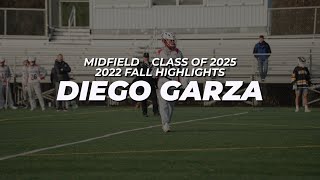 Diego Garza Class of 2025 2022 Fall Lacrosse Highlights [upl. by Annatnas]