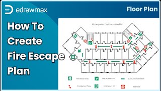 How to Create a School Fire Escape Plan  EdrawMax [upl. by Trilly592]