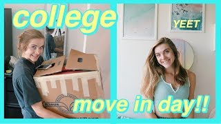 COLLEGE DORM MOVE IN DAY VLOG 2019 [upl. by Harsho]