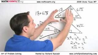 MATHCOUNTS Mini 8  GeometryAuxiliary Lines amp Special Right Triangles [upl. by Anaiq]