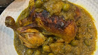 POULET AUX OLIVES ET CITRONS CONFITS A LA MAROCAINE  FACILE RAPIDE ET TROP BON [upl. by Ajay]