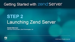 Step 2 Launching Zend Server [upl. by Michaelina]