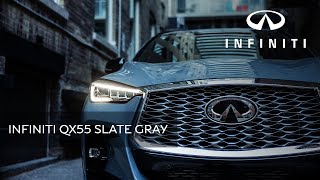 A Drive Through the City with the Slate Gray INFINITI QX55 [upl. by Winther]