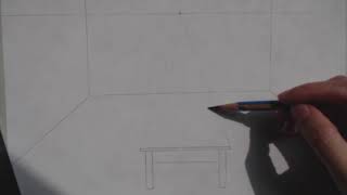 Drawing a Table in One Point [upl. by Machos82]