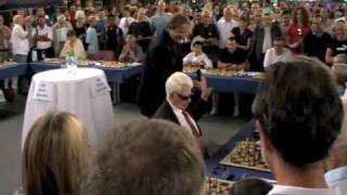 Boris Spassky simultaneous exhibition Zurich 2009 [upl. by Hollingsworth230]