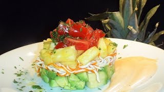 Fantástica ensalada tropical para el verano muy fácil y rápida Loli Domínguez [upl. by Ym]