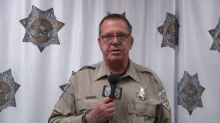 11132023 Nye County Sheriff Joe McGill Gives Update on Officer Involved Shooting [upl. by Arodnahs524]