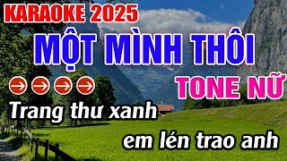 Một Mình Thôi Karaoke Tone Nữ Karaoke Đăng Khôi [upl. by Coco]