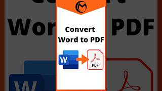 How to Convert Word to PDF [upl. by Eellek46]