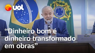 Lula Dinheiro bom é dinheiro transformado em obras [upl. by Hoebart]