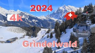 🇨🇭  2024  Winter  SWITZERLAND MANNLICHEN GRINDELWALD  PART 3 ITSELWALD ZERMATT THUN Suiza 4K [upl. by Atenik]