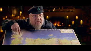 Go to the Map With George RR Martin  House of the Dragon HBO [upl. by Idet994]