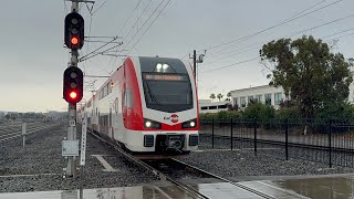 Railfanning Santa Clara w UP 1068 EMUs Coast Starlight 111124 [upl. by Enaht]