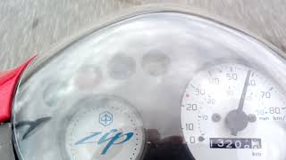 Piaggio Zip 4t 80cc acceleration [upl. by Hardin]