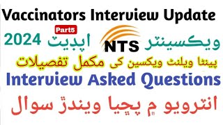 Today Vaccinator Interview Questions Pentavalent Vaccine full detailed lectire [upl. by Lakim298]