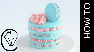 French Macaron Stack Large Macarons  No Resting [upl. by Nahem]