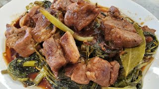 ADOBONG Baboy with Kangkongeasy recipe amp Budget meal [upl. by Maddy246]