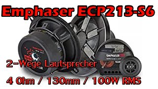 Emphaser ECP213S6 13cm 130mm Lautspecher Auto Emphaser Speaker 2Wege Produktvorstellung [upl. by Julita]