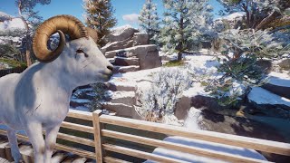 🐑 Dall Sheep Habitat speedbuild  Planet zoo  Sandbox [upl. by Lasonde]