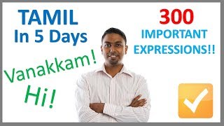 Learn Tamil in 5 Days  Conversation for Beginners [upl. by Araas412]