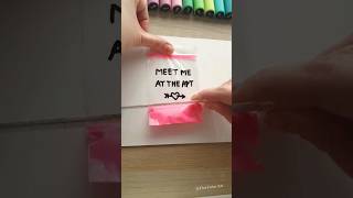 apt 💗Cute Zip Lock Bag slime Trick art drawing rosé rose slime [upl. by Schweitzer]