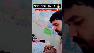 SSC CGL Tier 1 Exam 🔥🔥 Income Tax Inspector motivation video  ssc motivation shorts [upl. by Kerekes248]