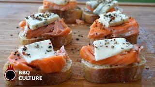 Lachs Crostinis  Lecker und einfach gemacht [upl. by Htebazle]