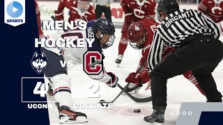 UConn Mens Hockey Home Opener Takes Down Colgate 42 [upl. by Hyo432]